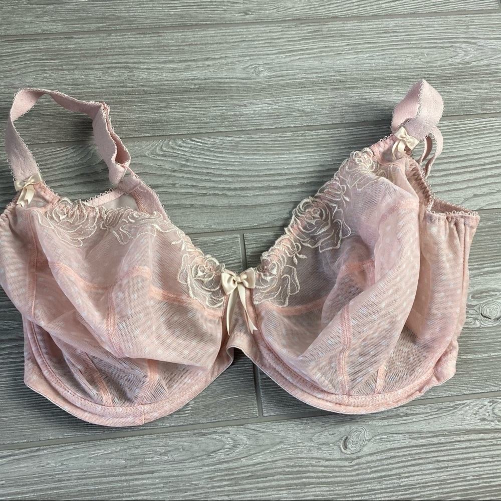 Elomi • Pink Polka Dot Full Figure Underwire Bra